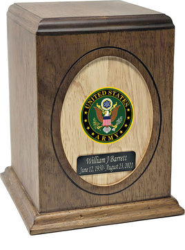 Military Series - United States Army Wooden Cremation Urn - IUWDMI131