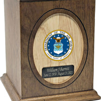 Military Series - United States Air Force Wooden Cremation Urn - IUWDMI132