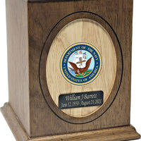 Military Series - United States Navy Wooden Cremation Urn - IUWDMI134