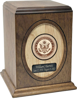 Military Series - United States Army Wooden Cremation Urn - IUWDMI135