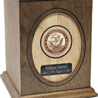 Military Series - United States Navy Wooden Cremation Urn - IUWDMI138