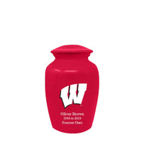 Fan Series - University of Wisconsin Badgers Red Memorial Cremation Urn - IUWIS101