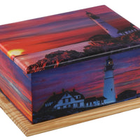 Lighthouse Wooden Wrap Urn - IUWT105