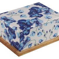 Mint Floral Wooden Wrap Urn - IUWT107