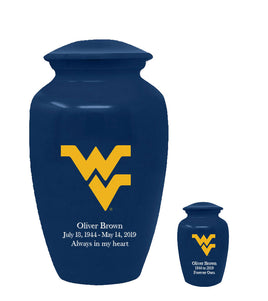 Fan Series - West Virginia University Mountaineers Memorial Cremation Urn - IUWVG100