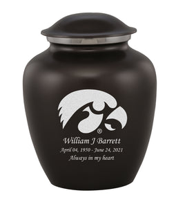 Fan Series - University of Iowa Hawkeyes Elite Slate Memorial Cremation Urn - IUIOWA103