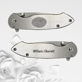 Stainless Steel Fingerprint Pocket Knife