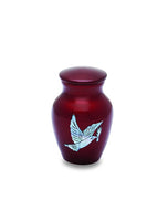 Mother of Pearl Dove on Red - IUMOP103
