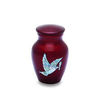 Mother of Pearl Dove on Red - IUMOP103