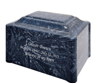 Ocean Breeze Pillared Cultured Marble Adult Cremation Urn