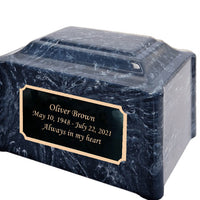 Ocean Breeze Pillared Cultured Marble Adult Cremation Urn
