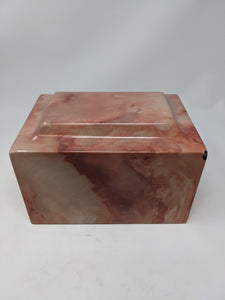 Scratch & Dent Peach Faux Marble Urn - IUFXM104