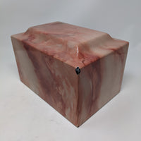 Scratch & Dent Peach Faux Marble Urn - IUFXM104