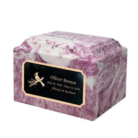 Pink Rose Grace Cultured Marble Urn - IUCM812