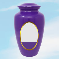 Custom Photo Urn Purple - IUCU100-Purple