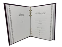 Remembrance Maroon Register Book - SHPVL101-Maroon