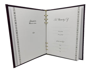 Lattice Maroon Register Book - STVL100-Maroon