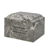 Rocky Grace Cultured Marble Urn - IUCM807