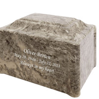 Rockport Pillared Cultured Marble Adult Cremation Urn