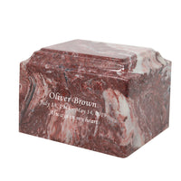 Mahogany Grace Cultured Marble Urn - IUCM814
