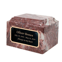 Mahogany Grace Cultured Marble Urn - IUCM814

