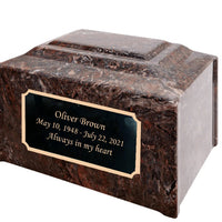Ruby Pillared Cultured Marble Adult Cremation Urn