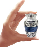 Classic Blue Cloud Aluminum Cremation Urn - Overstock Deal