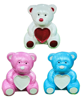 Teddy Bear Infant Cremation Urn - Blue, Pink, or White
