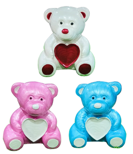 Teddy Bear Infant Cremation Urn - Blue, Pink, or White