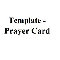 Template - Prayer Card
