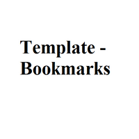 Template - Bookmarks