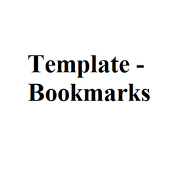 Template - Bookmarks