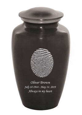 Fingerprint Cremation Urn, Slate - IUFIPR100-Slate