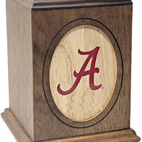 University of Alabama Crimson Tide Wooden Memorial Cremation Urn - WDALB101
