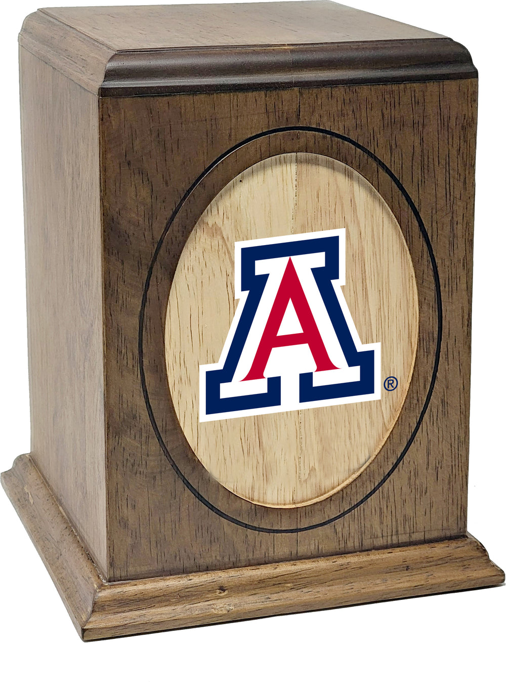 University of Arizona Wildcats Wooden Memorial Cremation Urn - WDARZ100