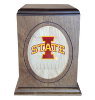 Iowa State University Cyclones Wooden Memorial Cremation Urn - WDIOST100