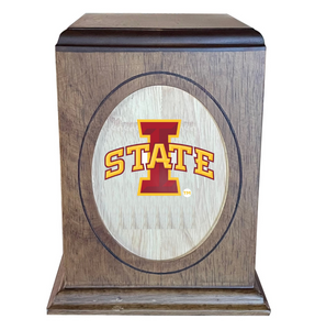 Iowa State University Cyclones Wooden Memorial Cremation Urn - WDIOST100