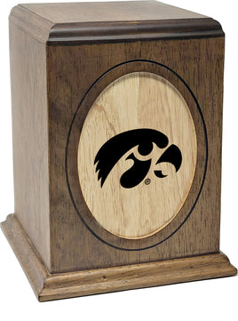 University of Iowa Hawkeyes Wooden Memorial Cremation Urn - WDIOWA100