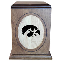 University of Iowa Hawkeyes Wooden Memorial Cremation Urn - WDIOWA100