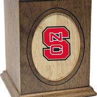 North Carolina State Wolfpack Wooden Memorial Cremation Urn - WDNCSU100