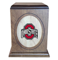 Ohio State University Buckeyes Wooden Memorial Cremation Urn - WDOHIO100