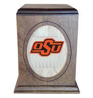 Oklahoma State University Cowboys Wooden Memorial Cremation Urn - WDOKS100