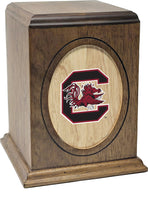 University of South Carolina Gamecocks Wooden Memorial Cremation Urn