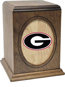 University of Georgia Bulldogs Wooden Memorial Cremation Urn - WDUGA100