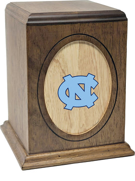 University of North Carolina Tar Heels Wooden Memorial Cremation Urn - WDUNC100