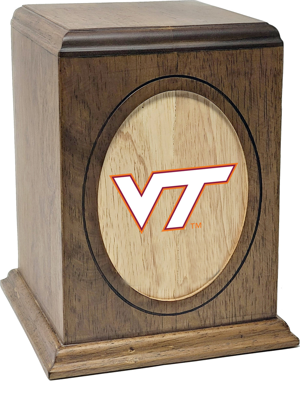 Virginia Tech Hokies Wooden Memorial Cremation Urn - WDVGTE100