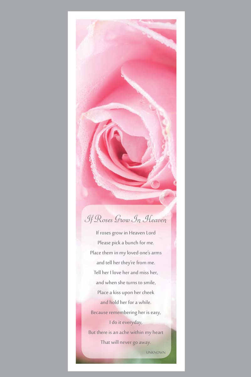 Cherished Rose Bookmark - ST8534-BM