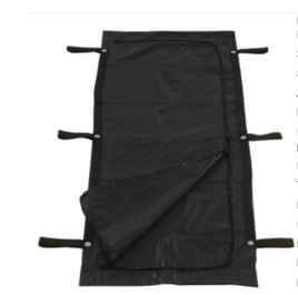 BLACK CHLORINE-FREE BODY BAG - 6 HANDLE