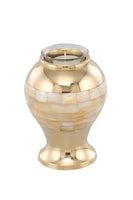 Elite Mother of Pearl Brass Cremation Urn - IUET116